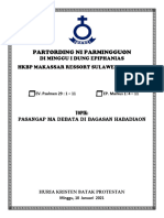 Minggu I Dung EPIPHANIAS, 10 Januari 2021 (Batak)