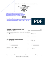 Test Bank For Precalculus Functions and Graphs 4Th Edition Dugopolski 0321789431 9780321789433 Full Chapter PDF