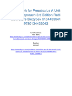 Test Bank For Precalculus A Unit Circle Approach 3Rd Edition Ratti Mcwaters Skrzypek 0134433041 978013443304 Full Chapter PDF