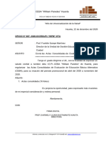 Oficio de Envio de Actas Del Periodo Abril A Noviembre Del 2020