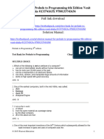 Test Bank For Prelude To Programming 6Th Edition Venit Drake 013374163X 9780133741636 Full Chapter PDF