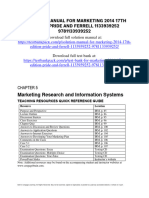 Marketing 2014 17Th Edition Pride Solutions Manual Full Chapter PDF