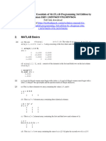 Solution Manual For Essentials of Matlab Programming 3Rd Edition by Chapman Isbn 1305970659 9781305970656 Full Chapter PDF