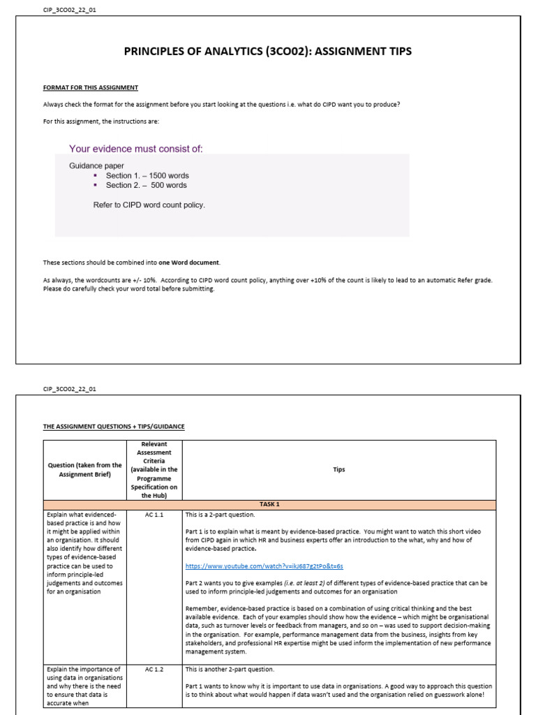 3CO02 Assignment Guidance and Tips | PDF | Evidence Based Medicine ...
