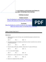 Test Bank For C For Engineers and Scientists 4Th Edition by Bronson Isbn 1133187846 9781133187844 Full Chapter PDF