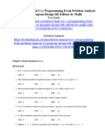 Test Bank For C Programming From Problem Analysis To Program Design 6Th Edition by Malik Isbn 1133626386 978113362638 Full Chapter PDF