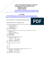 Test Bank For C How To Program Early Objects Version 9Th Edition by Deitel Isbn 0133378713 9780133378719 Full Chapter PDF