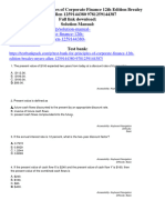 Test Bank For Principles of Corporate Finance 12Th Edition Brealey Myers Allen 1259144380 9781259144387 Full Chapter PDF