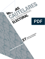 Medidas Cautelares en El Derecho Procesal Electoral Cuadernos de Divulgacion de La Justicia Electoral 27 Coleccion Tepjf
