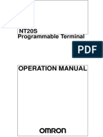 NT20S Programmable Terminal: Operation Manual