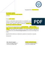 Formato Carta Solicitud e Invitación