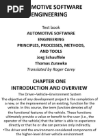 Automotive Software Engineering Principles, Processes, Methods, and Tools