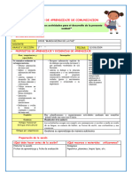 SESION DE Comunicacion Organizamos Nuestras Actividad de La Unidad 1