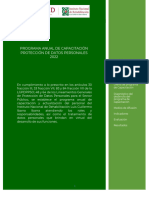 2022 Programa de Capacitacion de Proteccion de Datos Personales