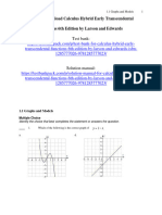 Test Bank For Calculus Hybrid Early Transcendental Functions 6Th Edition by Larson and Edwards Isbn 1285777026 9781285777023 Full Chapter PDF
