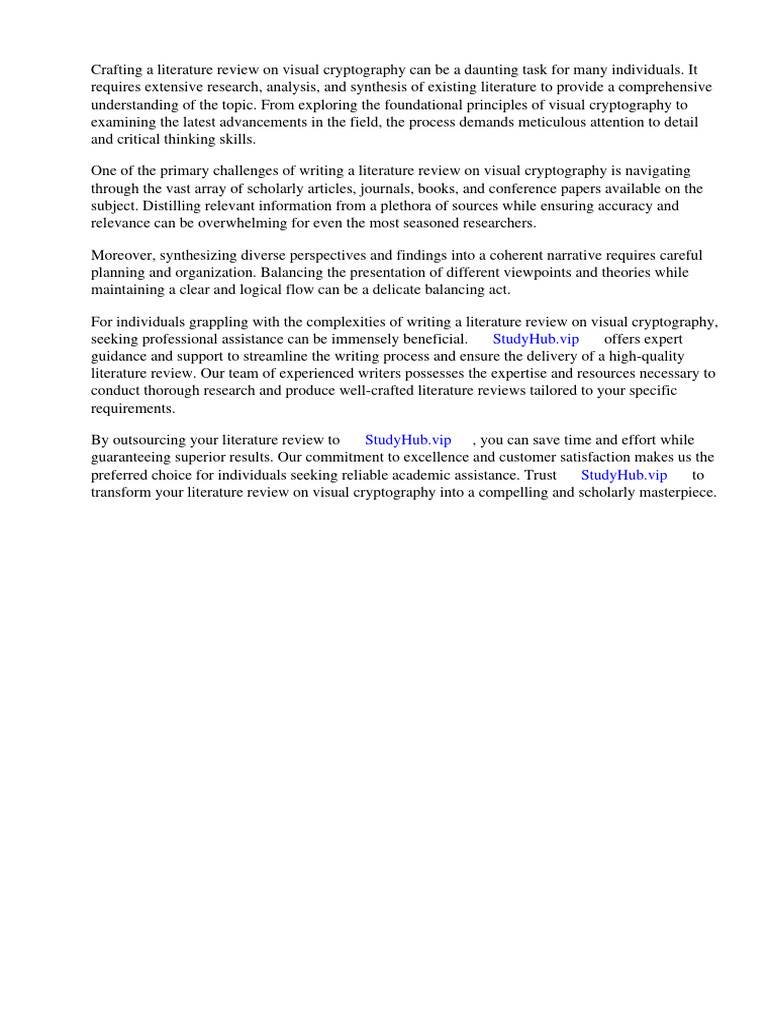 Literature review on visual cryptography pdf cryptography encryption