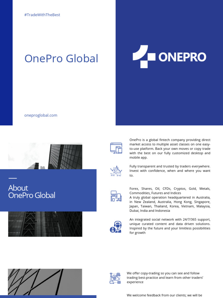 Onepro global | PDF | Contract For Difference | Foreign Exchange Market