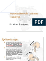 Traumatismo de Columna Vertebral