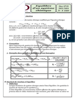 Equilibre D'un Système Chimique