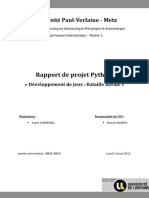 Rapport de Projet Python.
