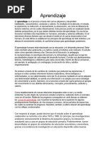 Aprendizaje