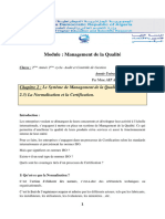 Support de Cours N° 5 Du Module Management de La Qualité