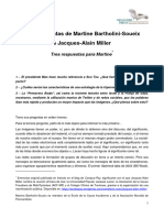 Jacques-Alain Miller - Tres Preguntas de MBS A JAM. Tres Respuestas para Martine. (2.1.2013)