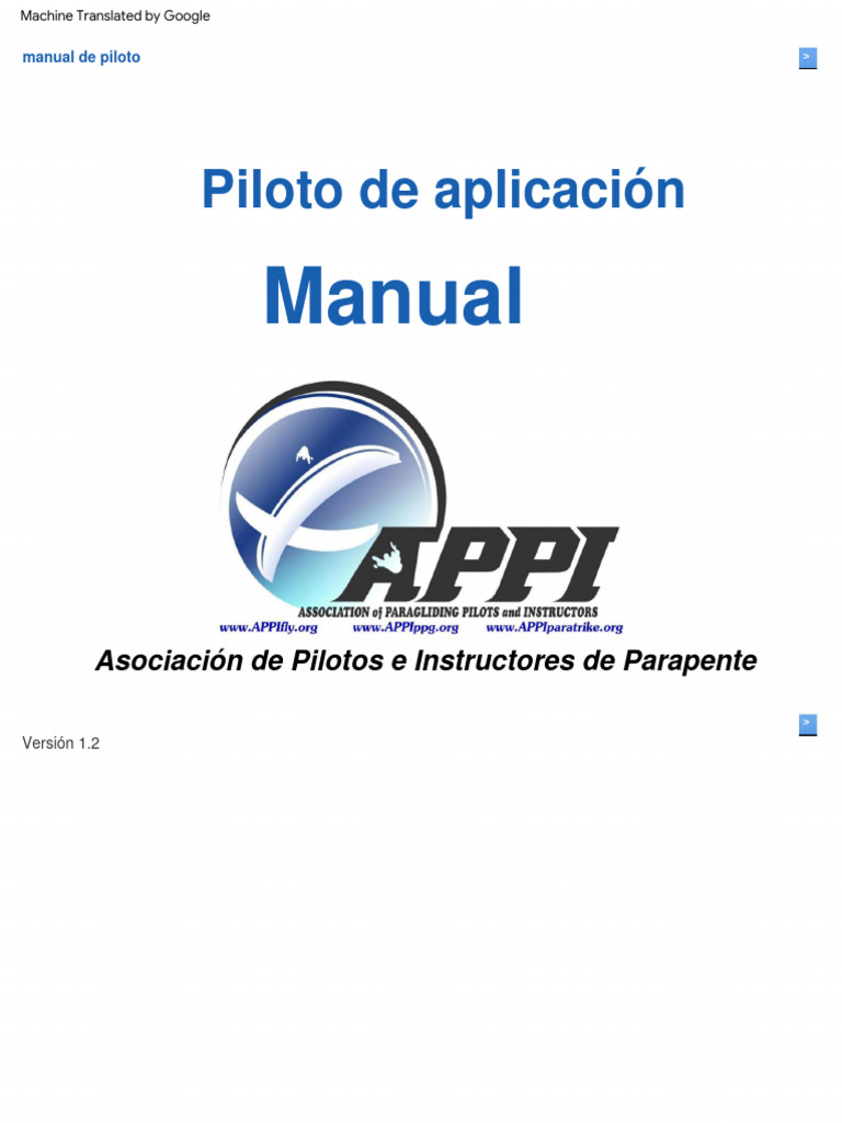 Manual de Piloto de Parapente APPI | PDF | Planeador (Sailplane ...