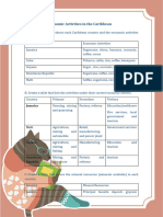 Activity 2.5 - Economic Activities in The Caribbean: Jamaica
