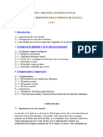 Dignidad y Derechos de La Persona Humana