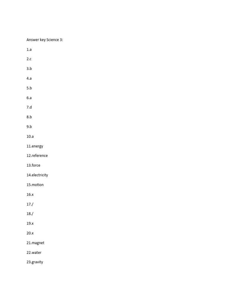31 5 2 Science Answer Key 2023