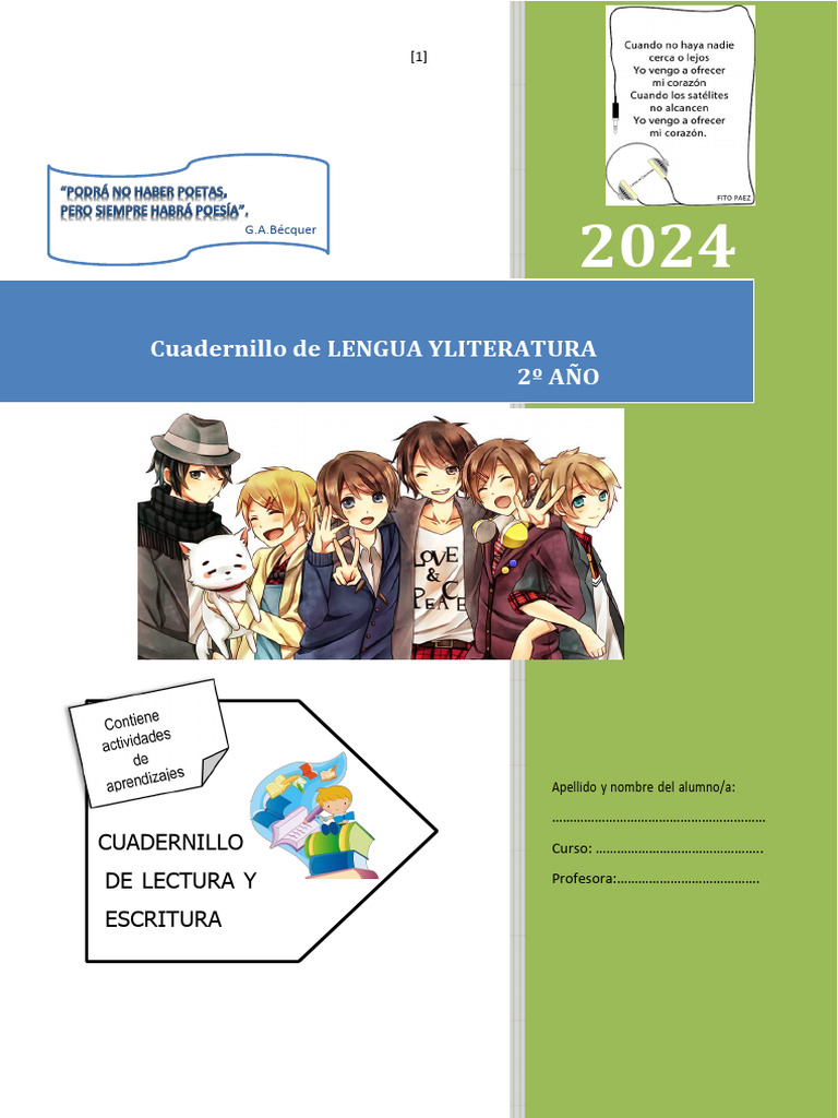 Clases de Palabras en Lengua y Literatura | PDF | Artes del Lenguaje y ...