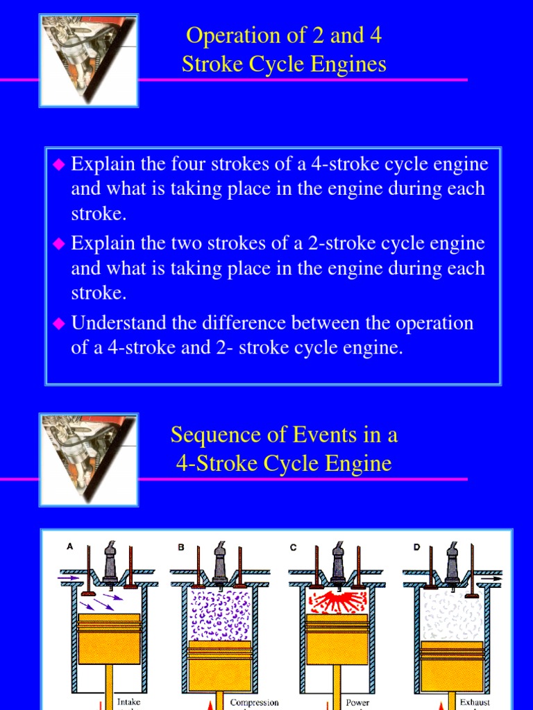 2-Stroke vs 4-Stroke Engine Operation | PDF