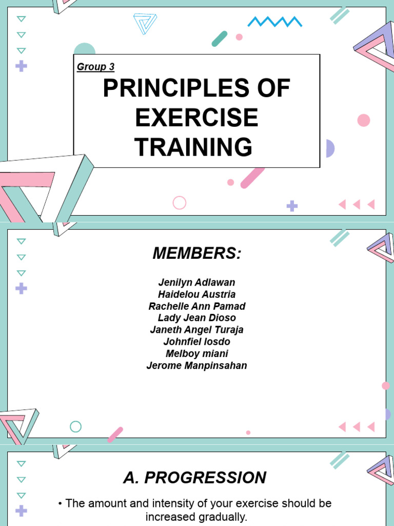 Key Principles of Exercise Training | PDF | Career & Growth | Self ...