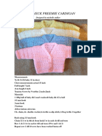 Preemie V Neck Cardigan-2