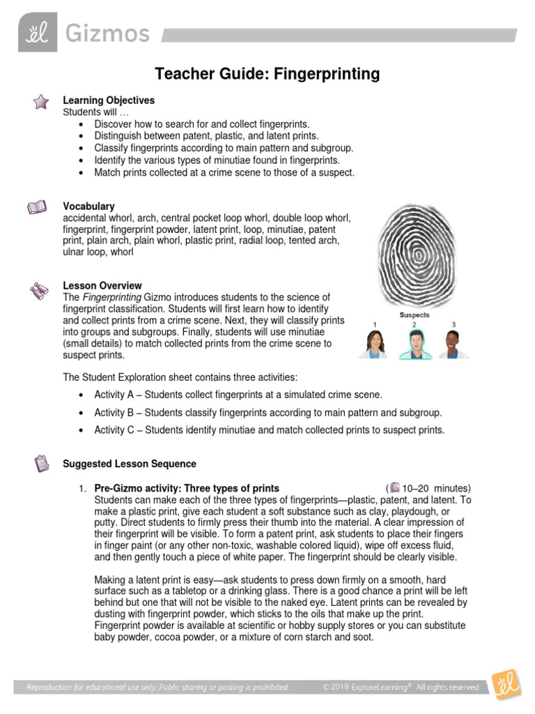 Fingerprinting TG | Download Free PDF | Fingerprint