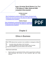 Test Bank For Cengage Advantage Books Business Law Text and Exercises 7Th Edition by Miller Hollowell Isbn 1133625959 9781133625957 Full Chapter PDF