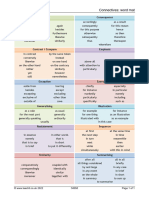 Connectives Word Mat - 0