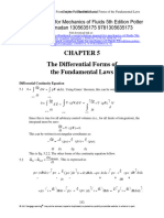 Mechanics of Fluids 5Th Edition Potter Solutions Manual Full Chapter PDF