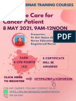 Palliative Care For Cancer Patients 8 May 2021