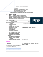 Lesson Plan in Mathematics 5