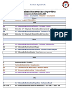 Calendario Oma 2024 - Salta