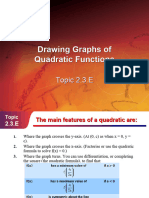 2.3.E - Drawing Graphs of Quadratic Functions