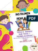 Instrumen Penilaian - PB 2 Sub Tema 1 - Tema 8