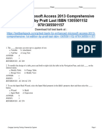 Enhanced Microsoft Access 2013 Comprehensive 1St Edition Pratt Test Bank Full Chapter PDF