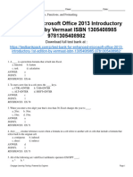 Enhanced Microsoft Office 2013 Introductory 1St Edition Vermaat Test Bank Full Chapter PDF