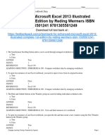 Enhanced Microsoft Excel 2013 Illustrated Complete 1St Edition Reding Test Bank Full Chapter PDF