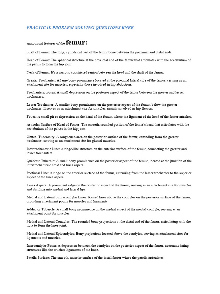 Practical problem solving questions knee pdf foreign language
