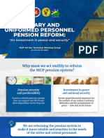 MUP Pension Reform Roadshows