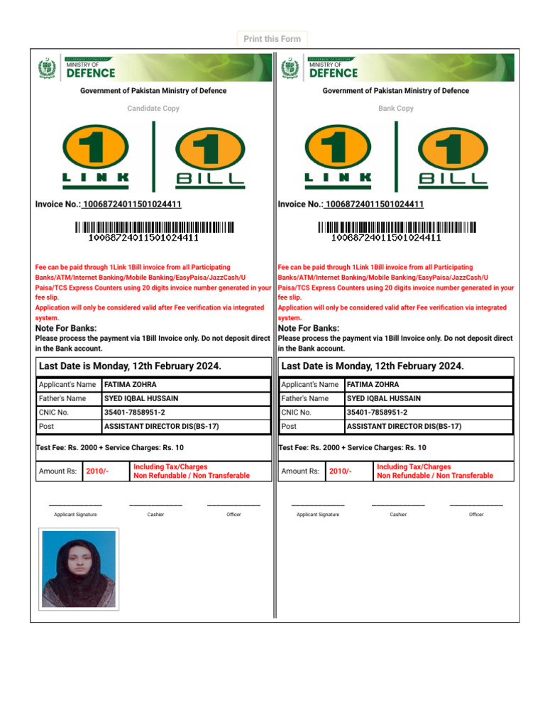 Mod | PDF | Fee | Invoice